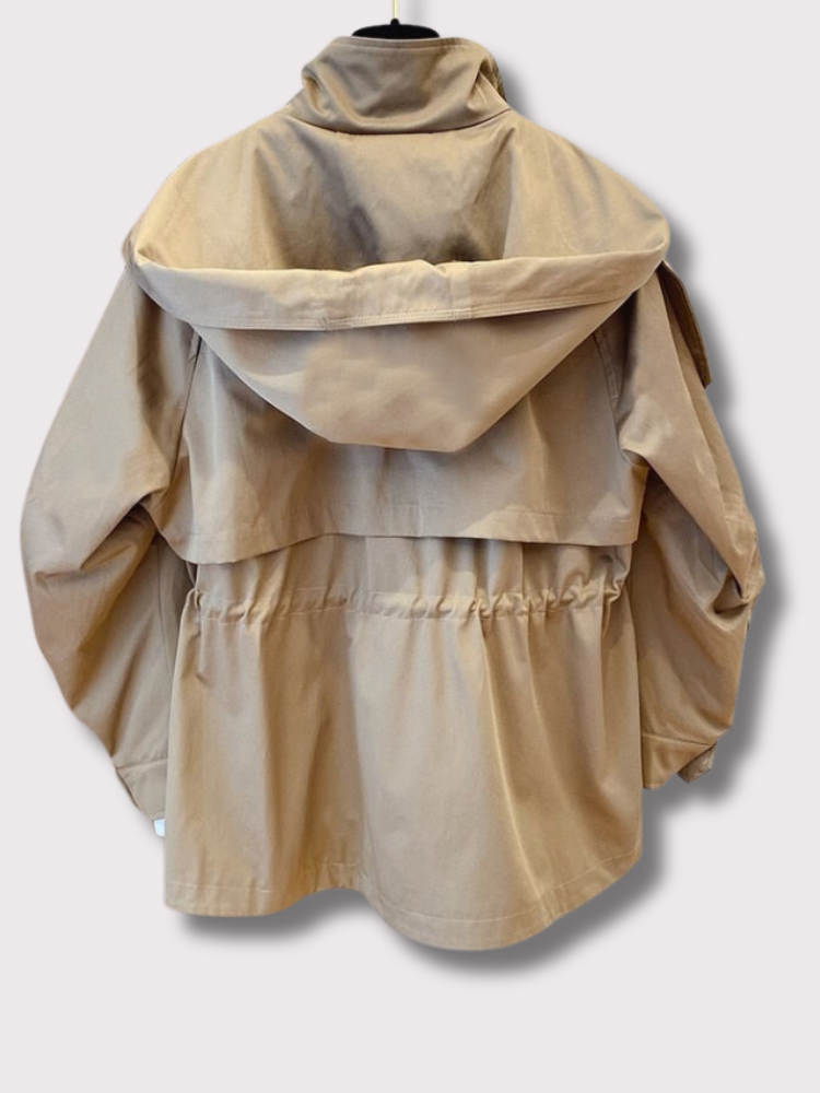 Damen Leichte Kapuzenjacke Mit Taschen