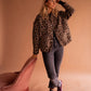 Damen Bomberjacke Leopard