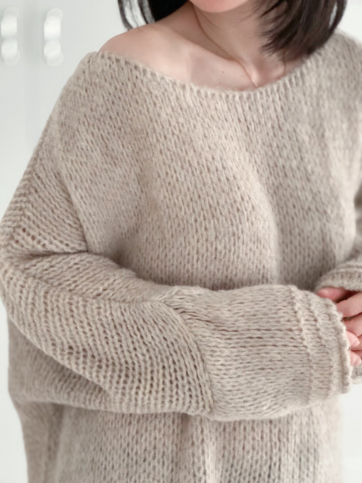 Damen Gemütlicher Strickpullover Für Alltag Und Freizeit