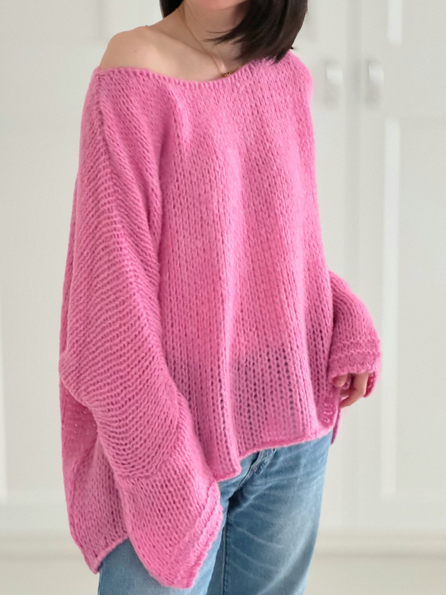 Damen Gemütlicher Strickpullover Für Alltag Und Freizeit