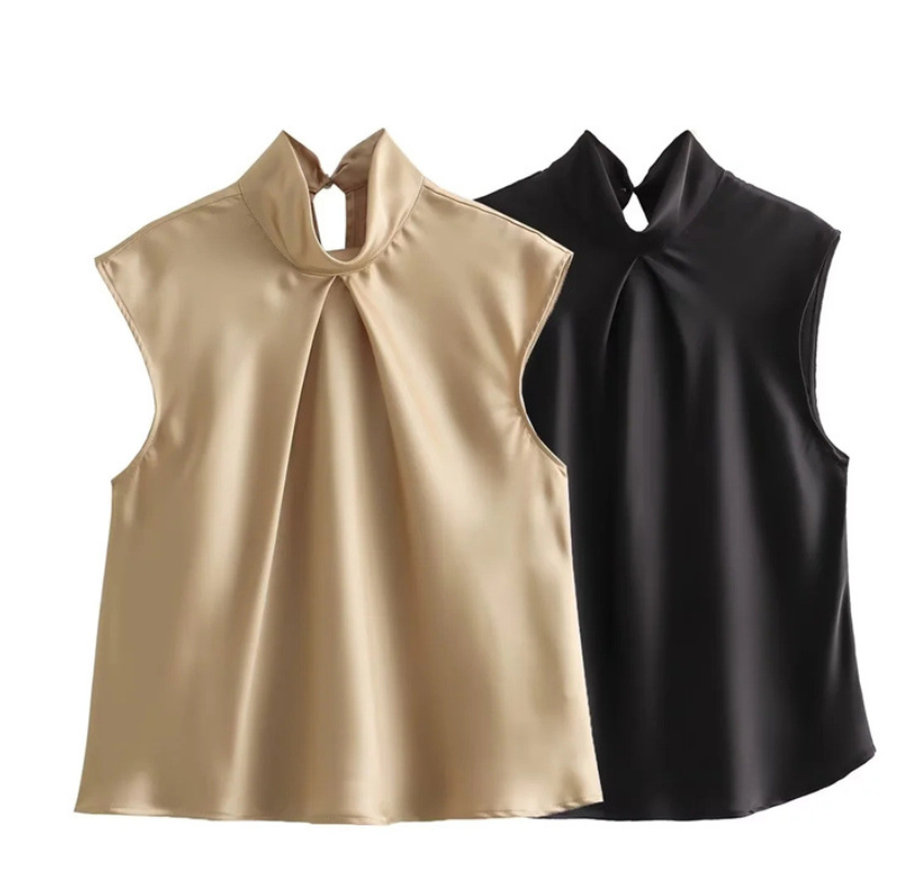 Damen Elegantes Ärmelloses Top