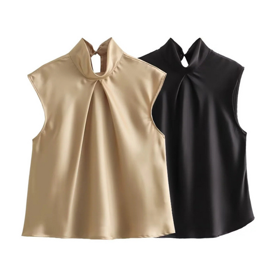 Damen Elegantes Ärmelloses Top