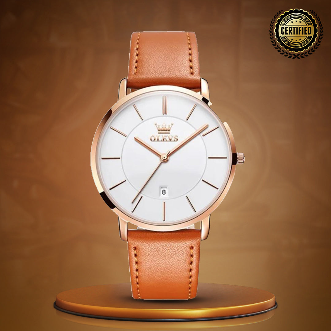 Damen Ultra Dünne Minimalistische Armbanduhr Stilvoll