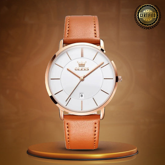 Damen Ultra Dünne Minimalistische Armbanduhr Stilvoll