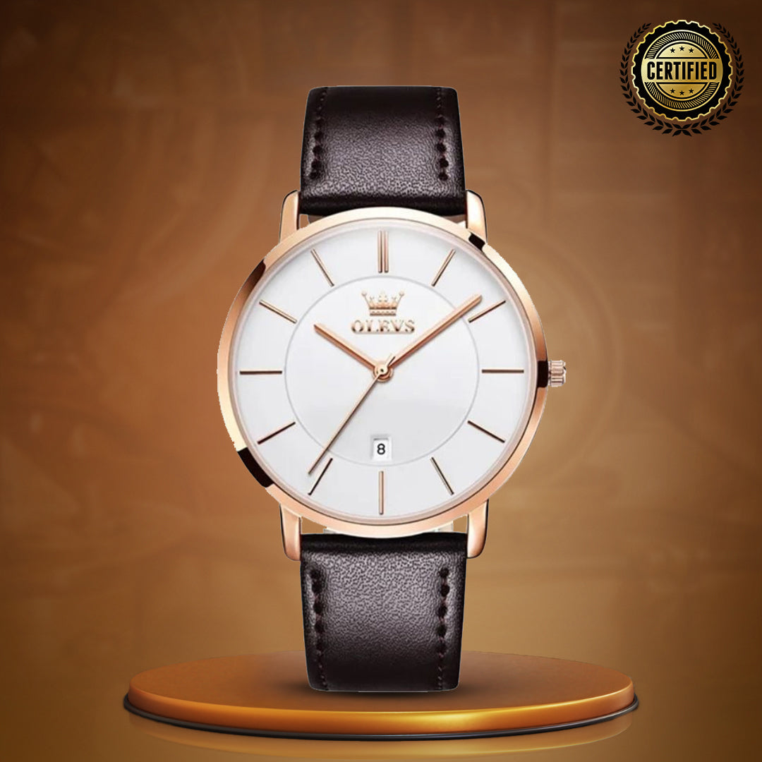 Fudus | Ultra Dünn Minimalistische Armbanduhr