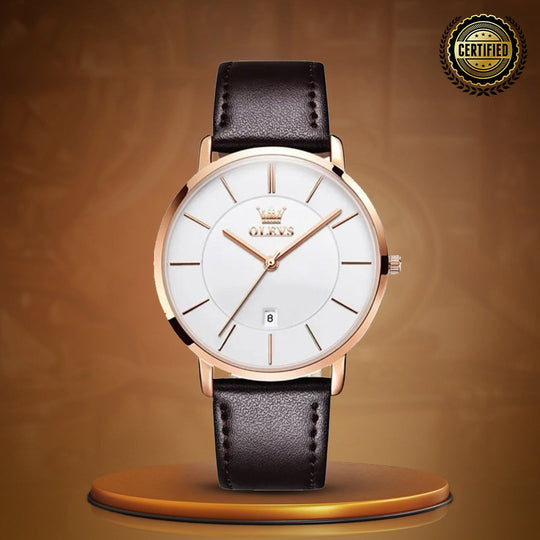 Damen Ultra Dünne Minimalistische Armbanduhr Stilvoll