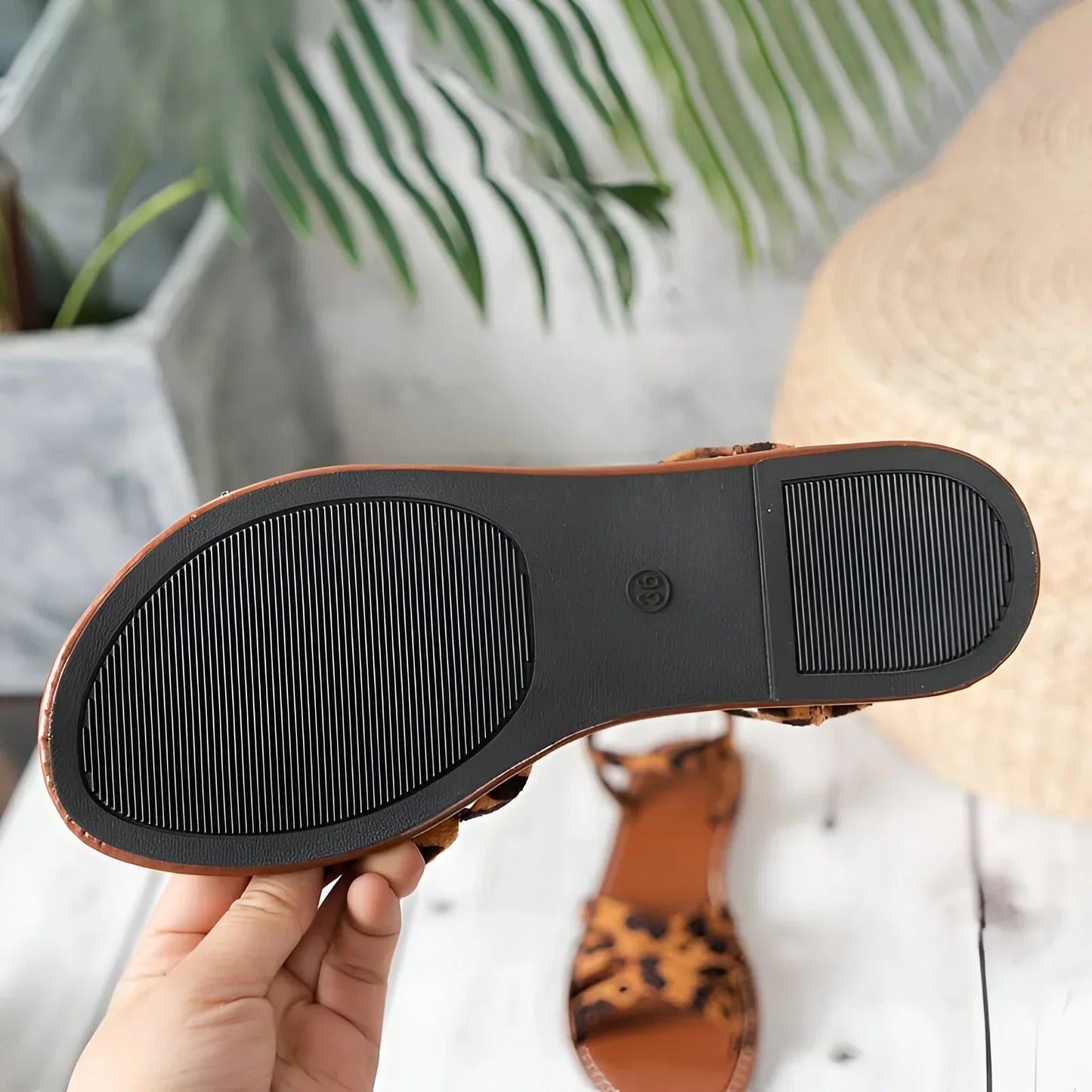 Fudus | Sommerliche Flats Im Animal Print