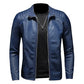 Herren Slim Fit Bikerjacke aus hochwertigem Leder