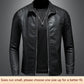 Herren Slim Fit Bikerjacke aus hochwertigem Leder