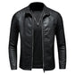 Herren Slim Fit Bikerjacke aus hochwertigem Leder