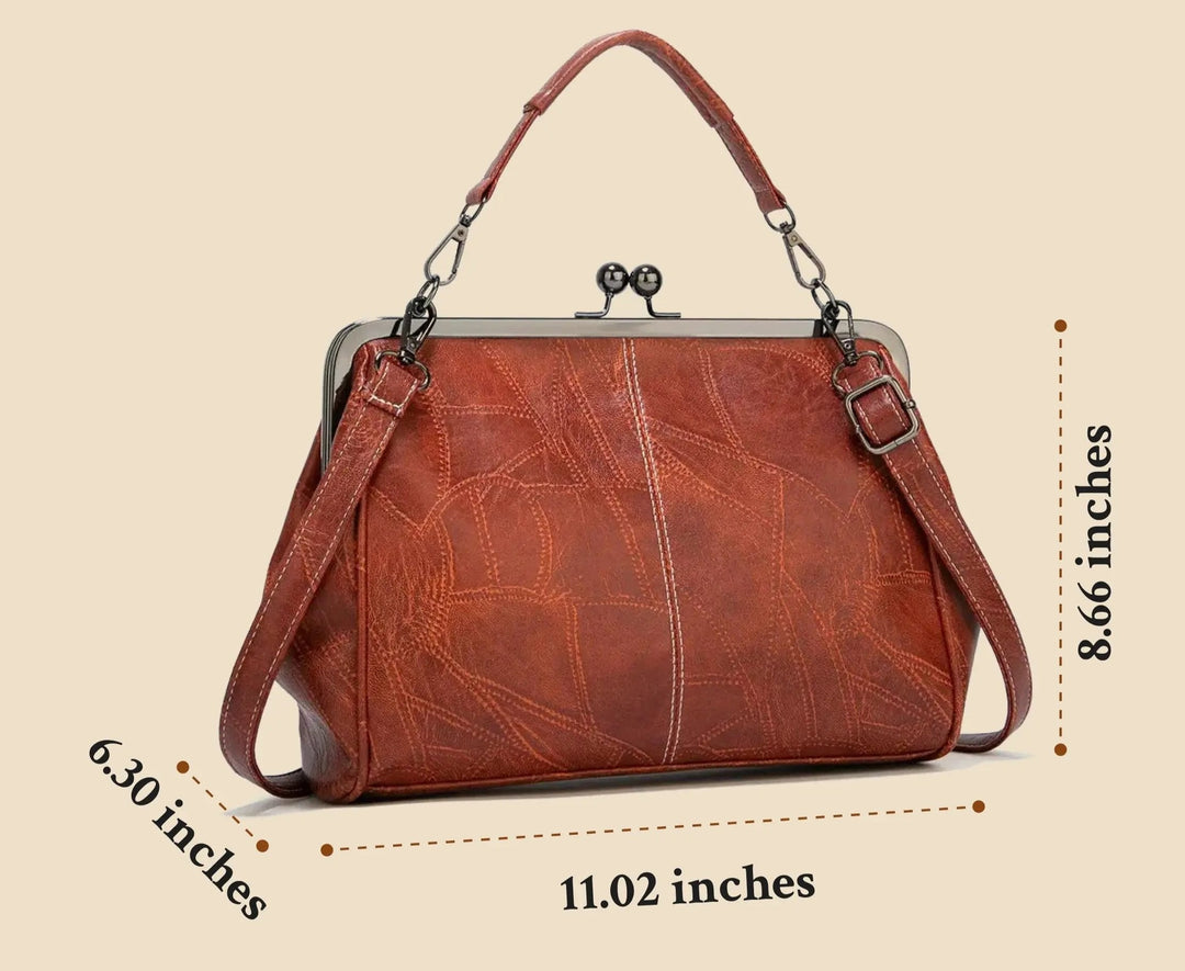 Tasche Leder Charme Weinlese