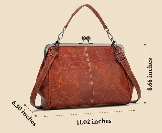 Tasche Leder Charme Weinlese