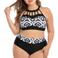 Boho Bikini Set Geometrisch Push Up