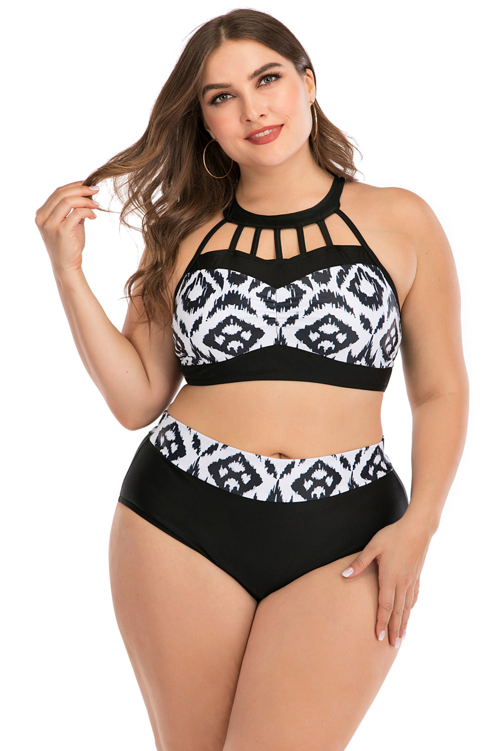 Boho Bikini Set Geometrisch Push Up
