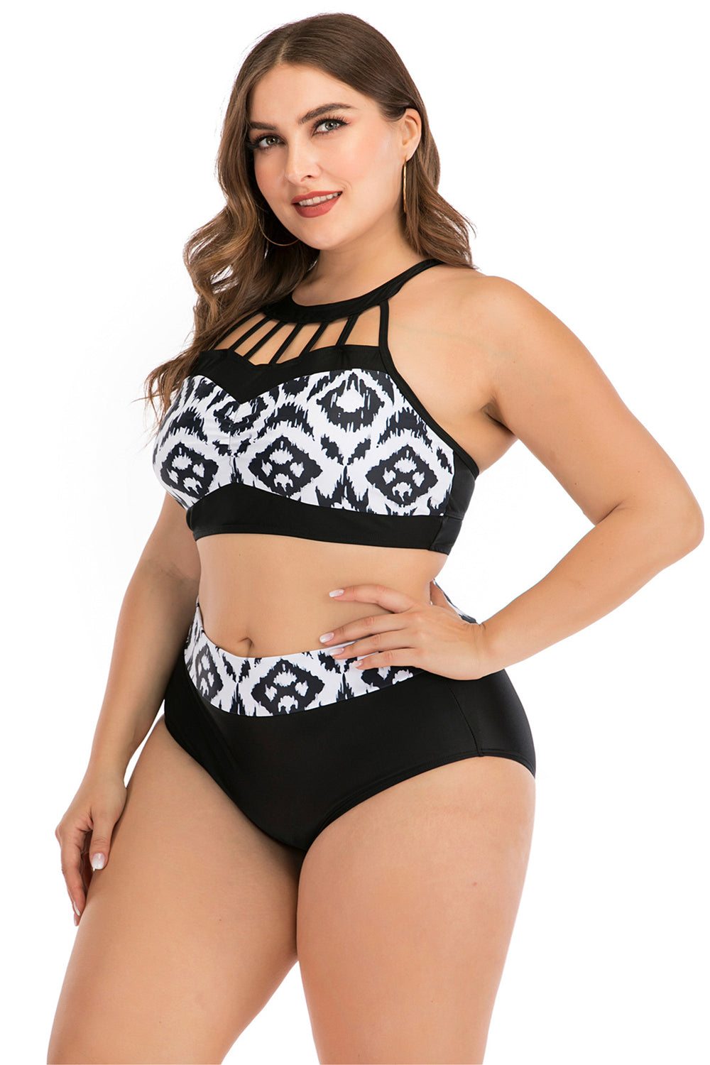 Boho Bikini Set Geometrisch Push Up