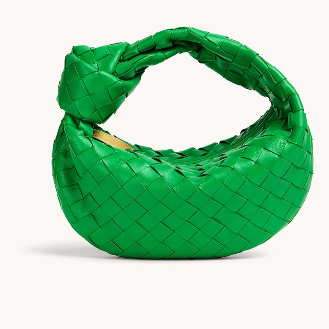 Fudus | Luxuriöse Geflochtene Handtasche Mit Knopfdetail