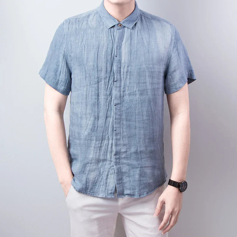 Leinenhemd Lässig Herren Elegant