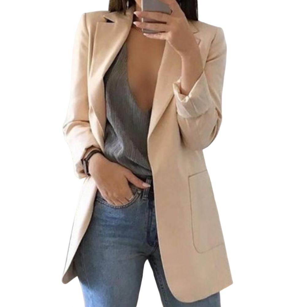 Fudus Blazer - Damen Blazer mit langen Ärmeln und offener Front - Elegantes Outfit für jeden Tag