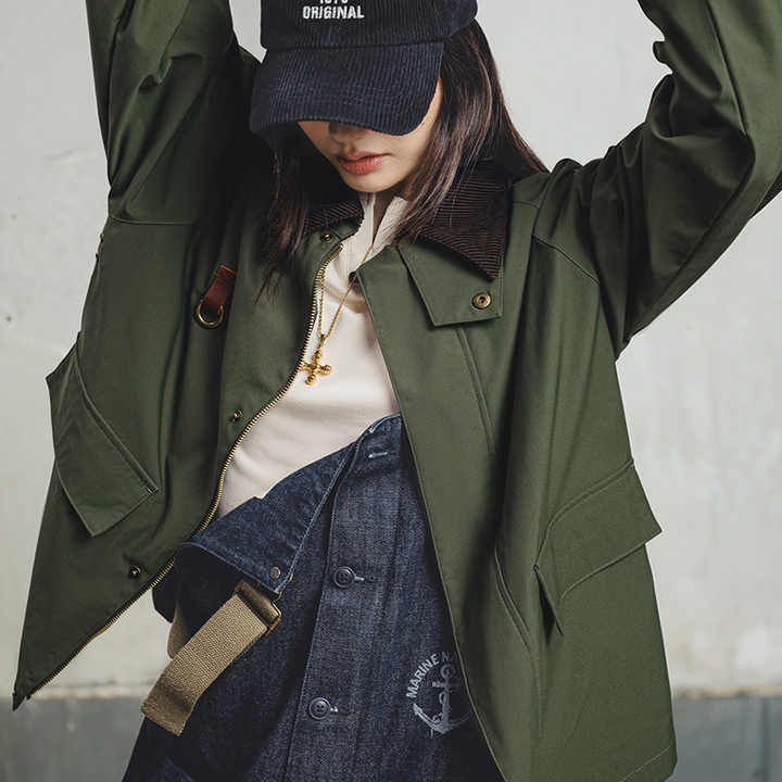 Jacke Retro Spey Frauen Zeitlos