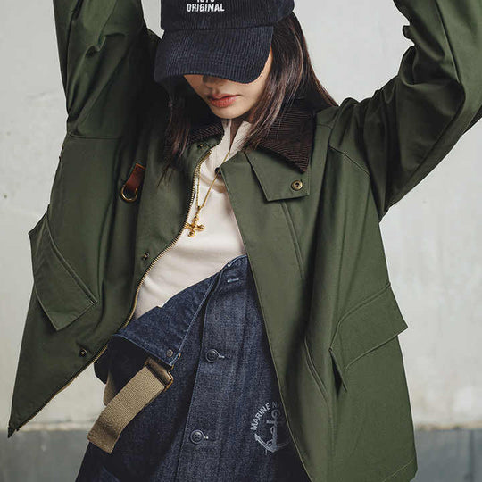 Jacke Retro Spey Frauen Zeitlos