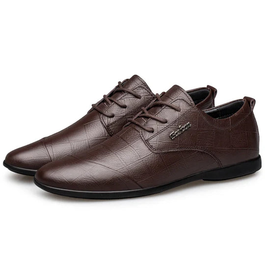 Herren Luxus Business Oxford Echtleder Schuhe