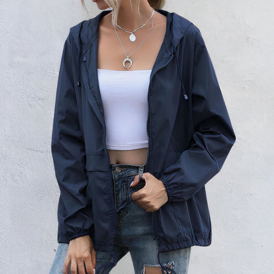 Sommerjacke Winddicht Kapuze Praktisch