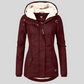 Damen Wasserdichte Winterjacke Mit Kapuze Und Kuscheligem Futter