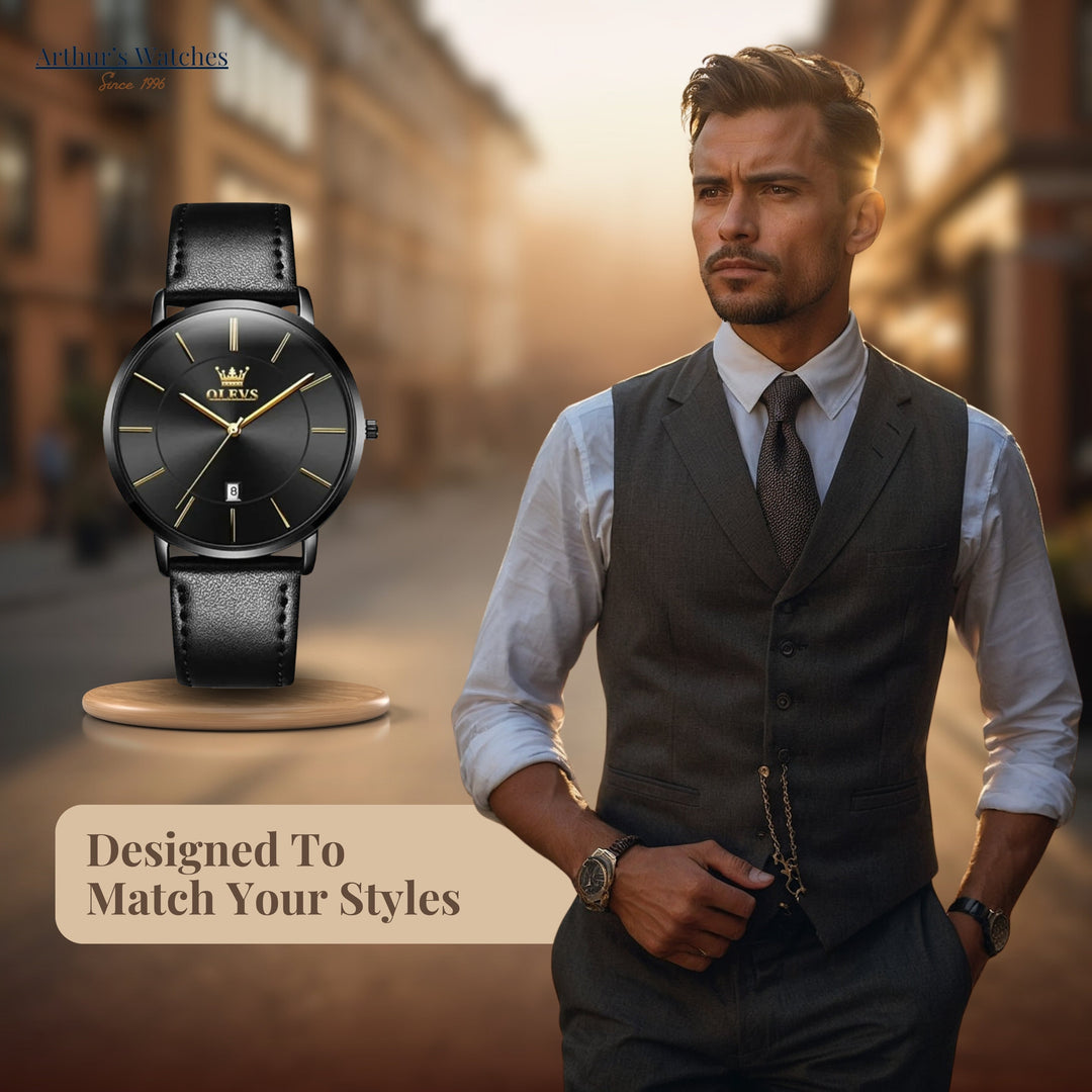 Damen Ultra Dünne Minimalistische Armbanduhr Stilvoll