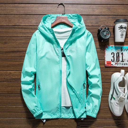 Unisex Wasserdichter Mantel mit Kapuze Leicht Robust