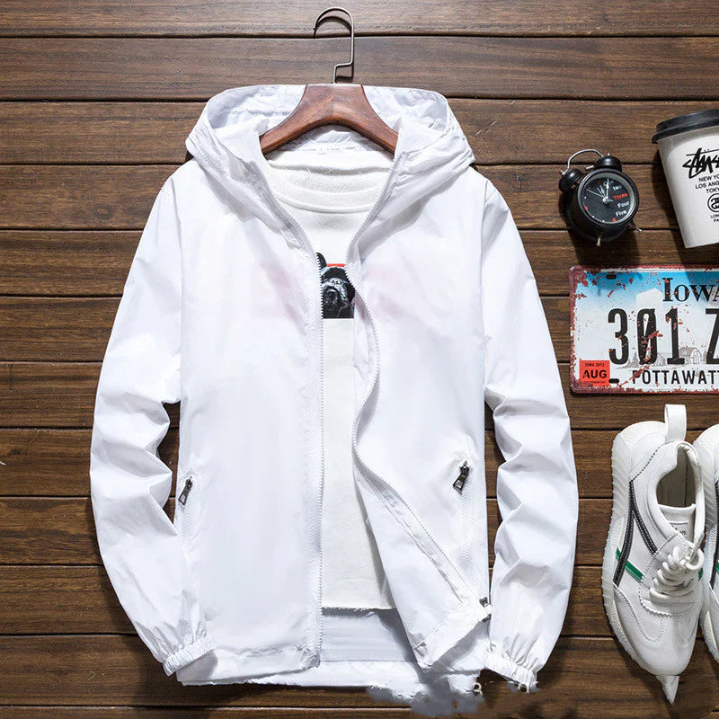 Unisex Wasserdichter Mantel mit Kapuze Leicht Robust