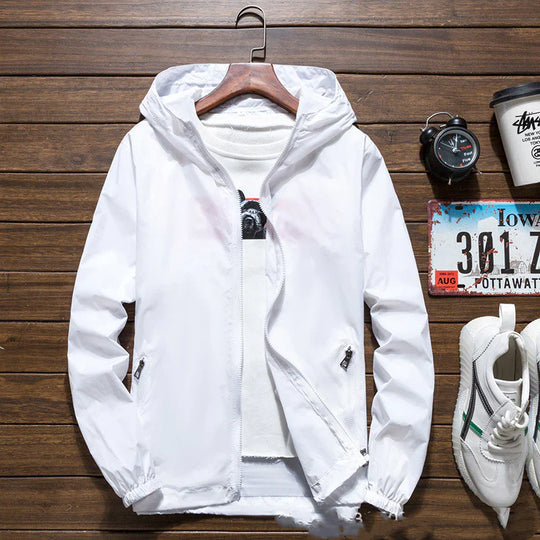 Unisex Wasserdichter Mantel mit Kapuze Leicht Robust