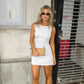 Damen Minikleid Ärmellos Mit Schmaler Passform Und A Linien Silhouette