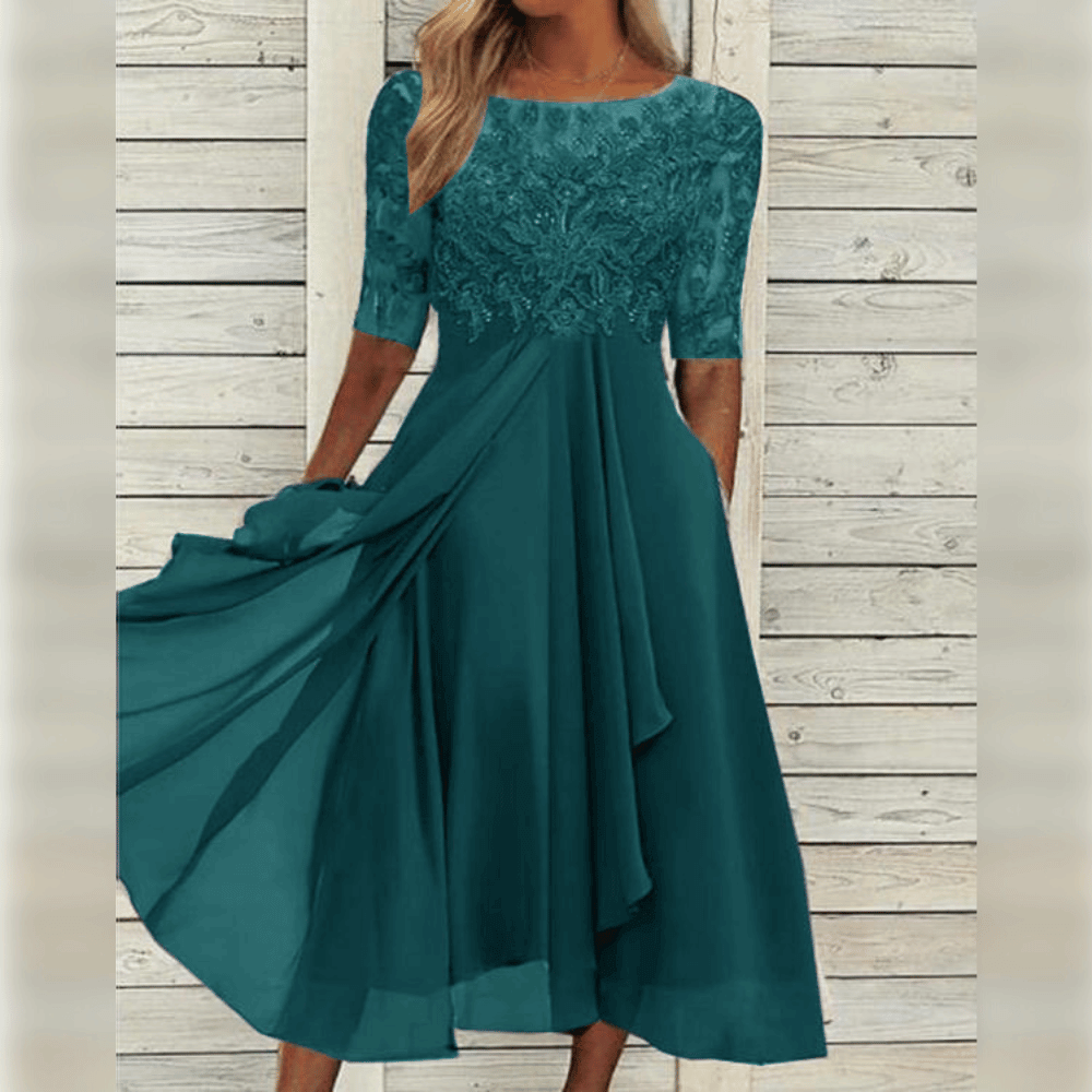Fudus | Elegantes Chiffonkleid für Frauen