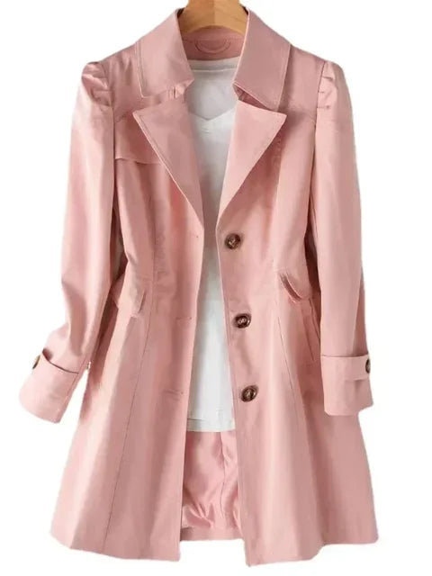 Damen Trenchcoat Mit Modernem Chic Bequem