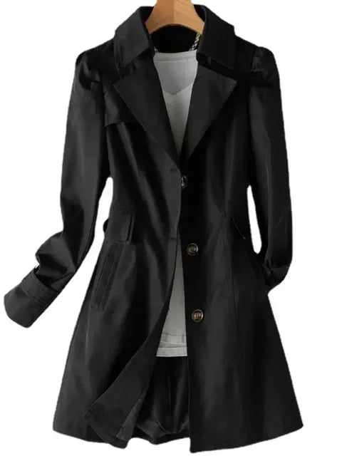 Damen Trenchcoat Mit Modernem Chic Bequem