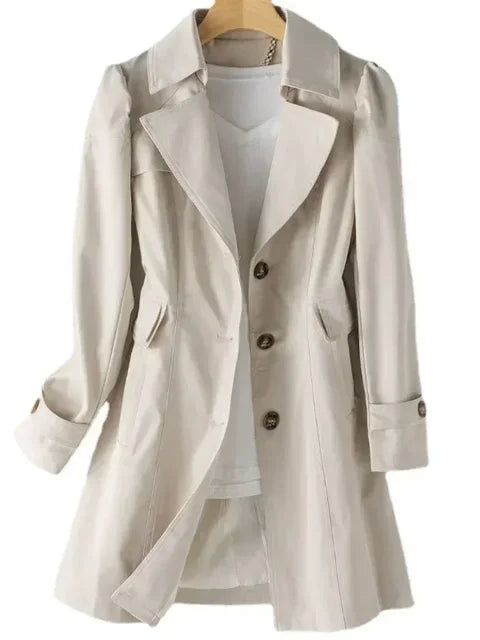 Damen Trenchcoat Mit Modernem Chic Bequem