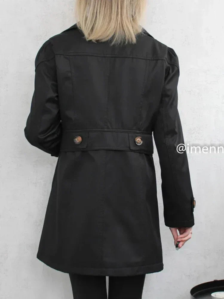 Damen Trenchcoat Mit Modernem Chic Bequem