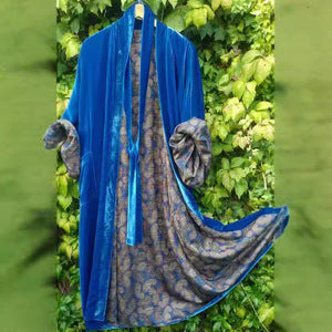 Schlafanzug Satin Digital Floral Cardigan