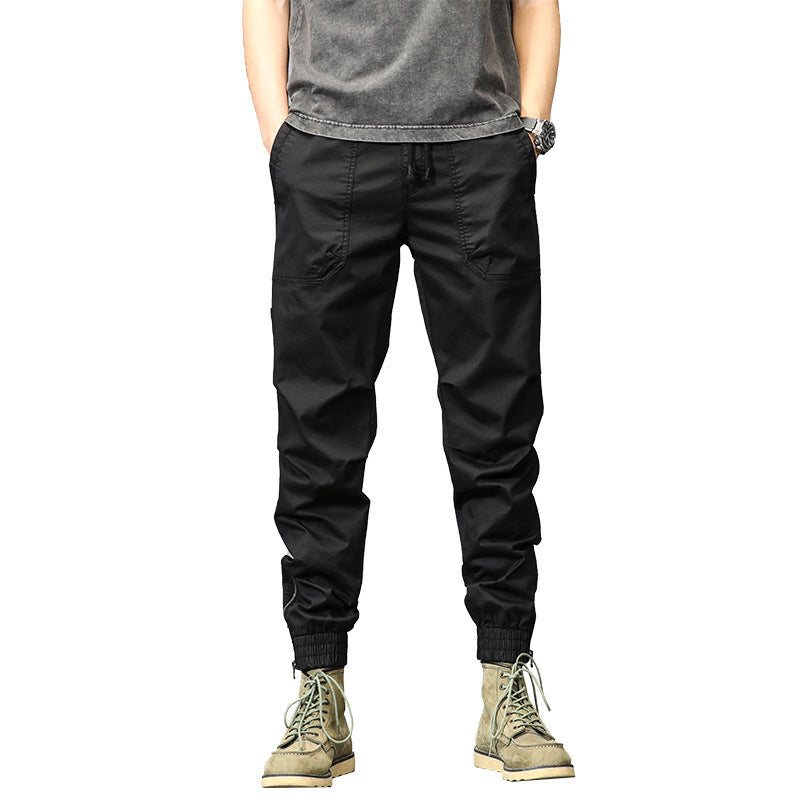 Herren funktionale Outdoor-Hose mit elastischem Bund und praktischen Taschen Fudus