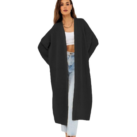 Damen Langstrickcardigan mit lässigem Schnitt und strukturiertem Design Fudus