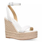 Espadrille Wedge Sandalen Damen Verstellbarer Riemen