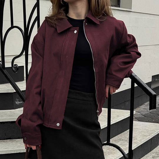 Damen lässige Bomberjacke Fudus