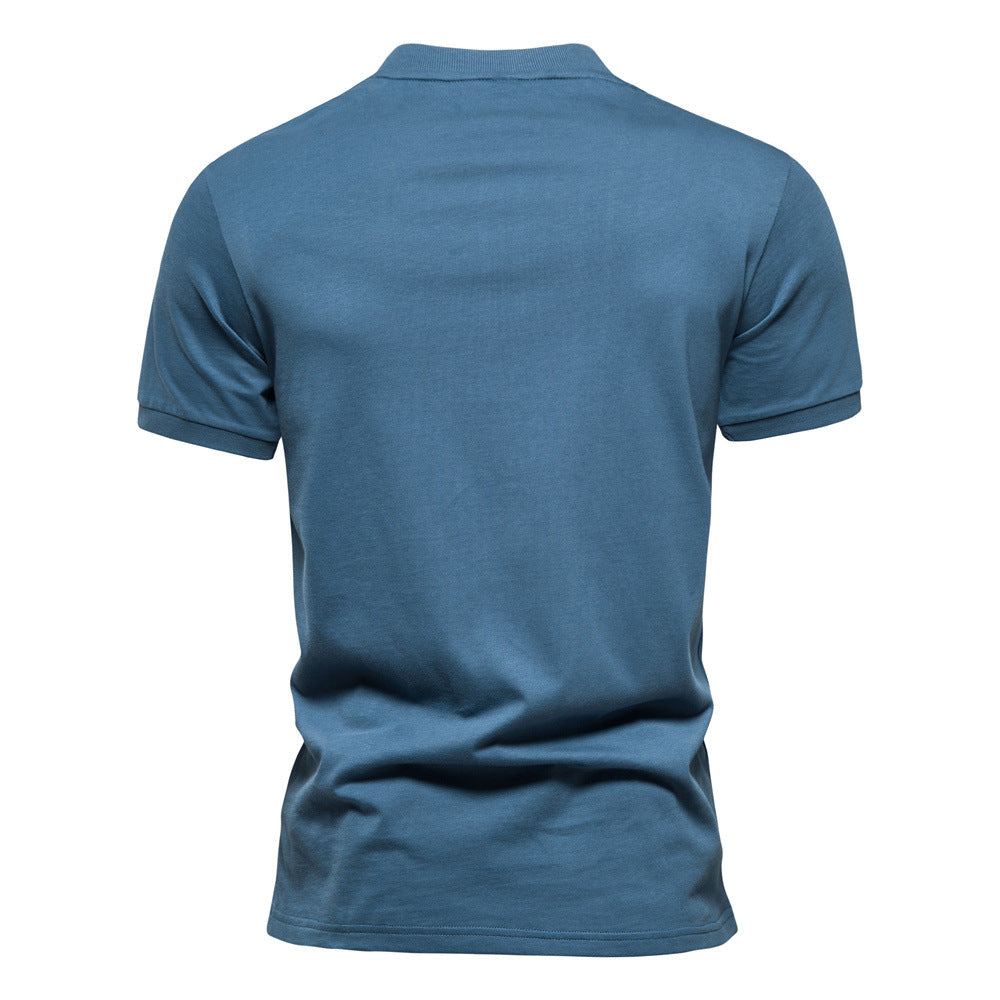 Herren Poloshirt Stehkragen