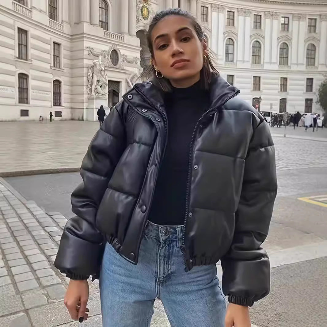 Damen kurzärmlige Daunenjacke Fudus