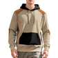 Herren Hoodie mit strukturiertem Stoff und kontrastierenden Details Fudus