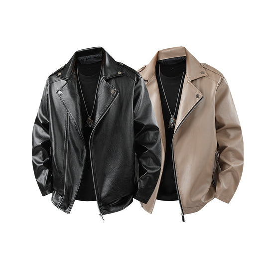 Damen klassisches Kunstleder-Bikerjacke Fudus