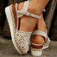 Damen Espadrilles mit Häkel-Optik