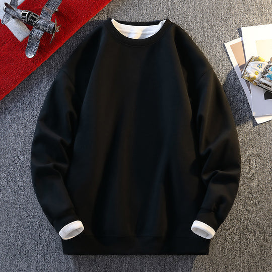 Damen Komfortabler Sweatshirt mit kontrastierenden Ärmeln Fudus
