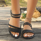 Damen Geflochtene Riemchensandalen mit Fußbett