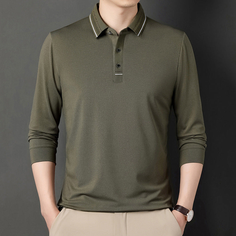 Herren Langarm-Polo Hemd Fudus